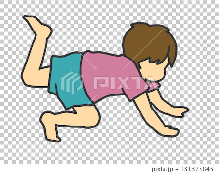 Child practicing breakdancing 131325845