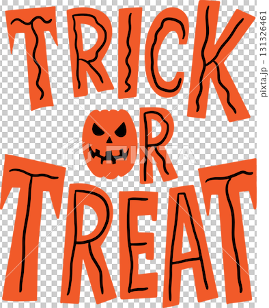 The Ttrick or treat for Halloween or holiday concept. 131326461