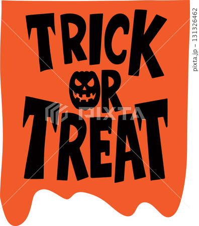 The Ttrick or treat for Halloween or holiday concept. 131326462