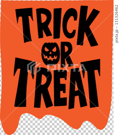 The Ttrick or treat for Halloween or holiday concept. 131326462