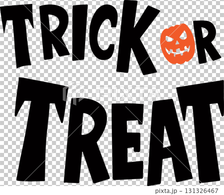 The Ttrick or treat for Halloween or holiday concept. 131326467