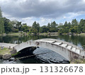 池に架かる橋　日本庭園 131326678
