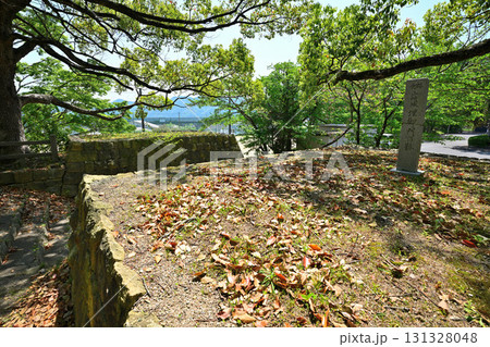 播磨「山﨑城跡」　石垣と郭 131328048