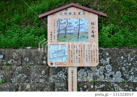 播磨「山﨑城跡」　石垣と郭 131328057