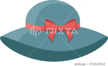 Elegant teal sunhat with a coral bow adorns the crown, perfect for stylish sun protection. Elegant teal sunhat with a coral bow adorns the crown, perfect for stylish sun protection. 131328312