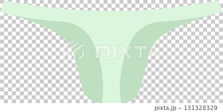 Light green underwear thong with neutral shadows. Minimalist design on black background. Light green underwear thong with neutral shadows. Minimalist design on black background. 131328329