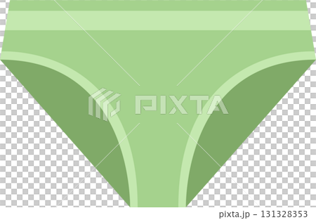 Green underwear with elastic waistband and trim, providing comfort and support for daily wear. 131328353
