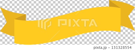 A decorative golden yellow banner unfurls in a simple, elegant design, perfect for announcements. A decorative golden yellow banner unfurls in a simple, elegant design, perfect for announcements. 131328554