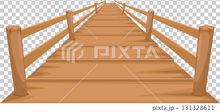 A straight wooden boardwalk stretches into the distance, offering a path to the unknown. A straight wooden boardwalk stretches into the distance, offering a path to the unknown. 131328611