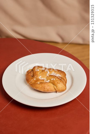 Delicious Freshly Baked Pastry Served on an Elegant Plate Just for You to Enjoy Today Delicious Freshly Baked Pastry Served on an Elegant Plate Just for You to Enjoy Today 131329315