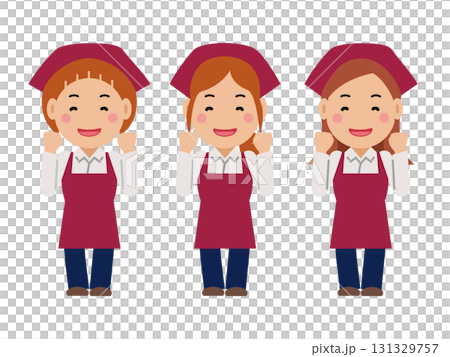 "I'll do my best," she said with a smile. A woman in a crimson apron and a headscarf. Part 2 "I'll do my best," she said with a smile. A woman in a crimson apron and a headscarf. Part 2 131329757