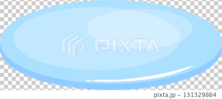 A translucent, slightly blue, oval shape. It's a simple, clean illustration on a black background. A translucent, slightly blue, oval shape. It's a simple, clean illustration on a black background. 131329864