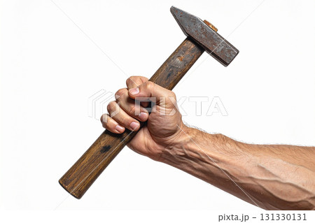 a hammer in a man's hand 131330131