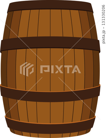 Wooden barrel, used for storing and aging of liquids, constructed of vertical slats and bands. Wooden barrel, used for storing and aging of liquids, constructed of vertical slats and bands. 131330206