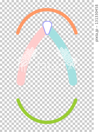 和風の着物の草履・履物のフレーム枠の素材イラスト カラフルなパステル色 白バックベクターpng透明 和風の着物の草履・履物のフレーム枠の素材イラスト カラフルなパステル色 白バックベクターpng透明 131330458