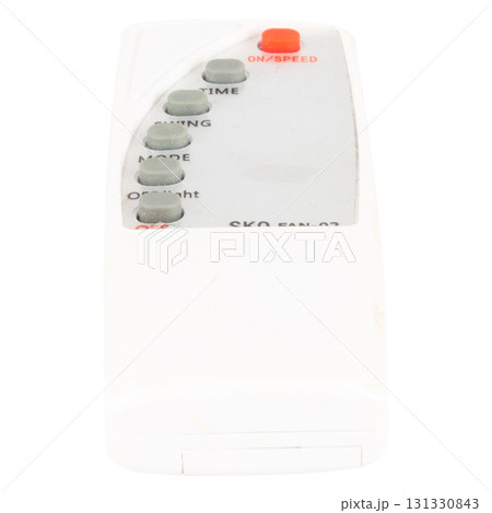 Air Conditioner Remote Control Isolated on White Background Home Appliance Concept 131330843