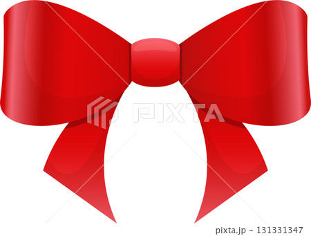 A shiny red bow with a bright sheen is set against a contrasting black background for emphasis. A shiny red bow with a bright sheen is set against a contrasting black background for emphasis. 131331347