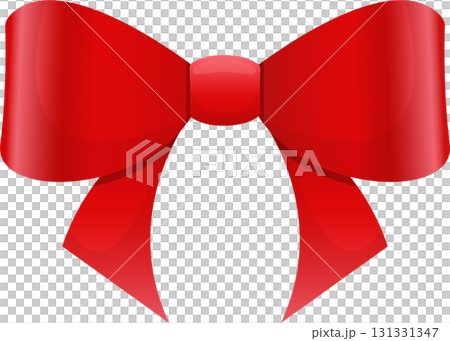 A shiny red bow with a bright sheen is set against a contrasting black background for emphasis. A shiny red bow with a bright sheen is set against a contrasting black background for emphasis. 131331347