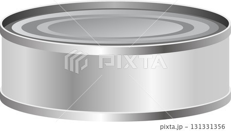 Metallic silver can for containing food or other product, top view, seamless and simple. Metallic silver can for containing food or other product, top view, seamless and simple. 131331356