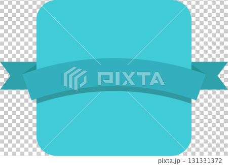 A minimalist, light blue vector graphic featuring a badge shape with a banner across the center. A minimalist, light blue vector graphic featuring a badge shape with a banner across the center. 131331372