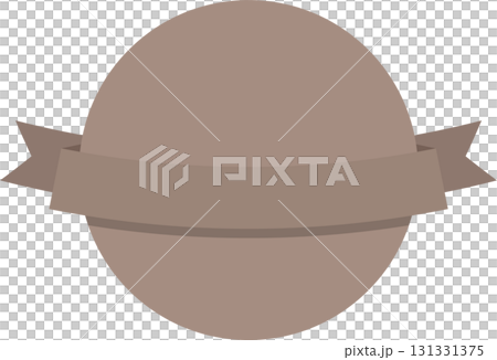 Blank label design with a simple shape and ribbon, ready for customization and creative use. 131331375