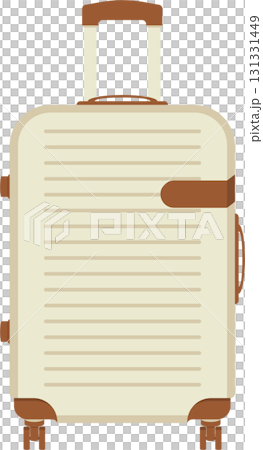 Illustration of a beige suitcase with brown accents, perfect for travel and storing belongings. Illustration of a beige suitcase with brown accents, perfect for travel and storing belongings. 131331449