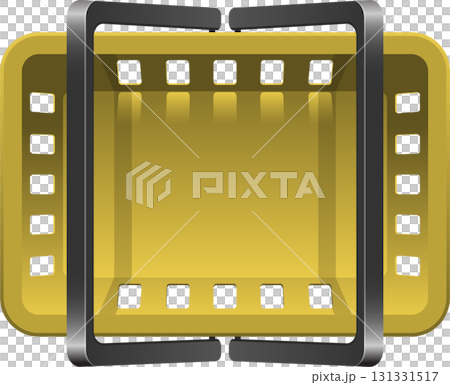 Vintage Camera Film Roll Icon: A retro photographic film depiction evoking nostalgia and imagery. Vintage Camera Film Roll Icon: A retro photographic film depiction evoking nostalgia and imagery. 131331517