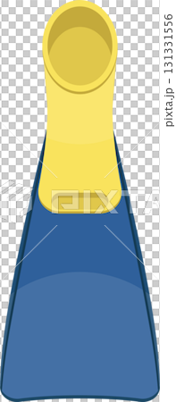 Cartoon illustration of a blue and yellow chemistry flask, perfect for educational material. Cartoon illustration of a blue and yellow chemistry flask, perfect for educational material. 131331556