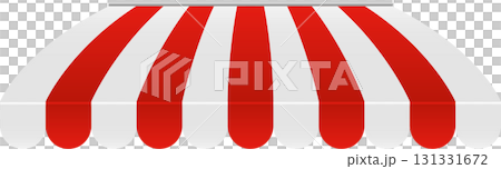 Red and White Striped Awning: a classic design element reminiscent of markets and storefronts. Red and White Striped Awning: a classic design element reminiscent of markets and storefronts. 131331672