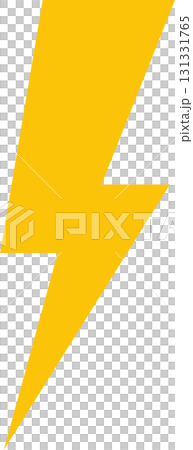 A vibrant yellow lightning bolt is featured against a stark black background, conveying energy. A vibrant yellow lightning bolt is featured against a stark black background, conveying energy. 131331765