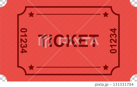A red ticket with the word "TICKET" printed on it is ready to grant access or opportunity. A red ticket with the word "TICKET" printed on it is ready to grant access or opportunity. 131331784