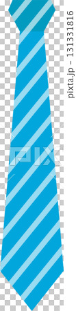 Striped light blue necktie with darker blue accents on black background for formal occasions. Striped light blue necktie with darker blue accents on black background for formal occasions. 131331816