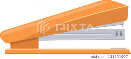 A vibrant orange stapler, ready to bind documents with precision and efficiency on any desk space. 131331907