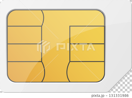 A macro shot presents a SIM card against a clean backdrop, emphasizing its functionality for devices. A macro shot presents a SIM card against a clean backdrop, emphasizing its functionality for devices. 131331986