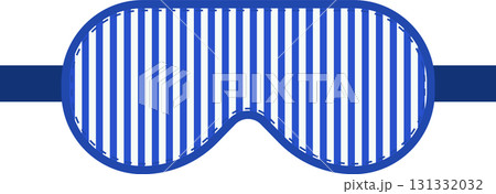 Blue and white striped sleep mask for restful sleep and blocking out unwanted ambient light. Blue and white striped sleep mask for restful sleep and blocking out unwanted ambient light. 131332032
