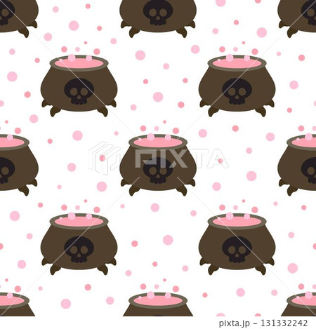 witch cauldron seamless pattern 131332242