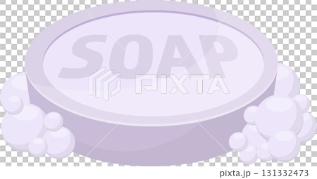A bar of soap with bubbles. Perfect for washing hands and keeping clean. Hygiene matters. A bar of soap with bubbles. Perfect for washing hands and keeping clean. Hygiene matters. 131332473