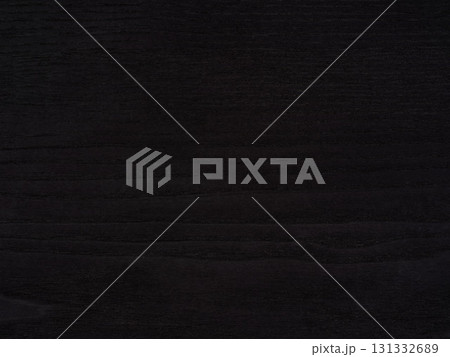 Luxurious black ash veneer with distinctive wood grain and textured surface 131332689