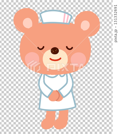 熊護士，護士，鞠躬，問候 131332691