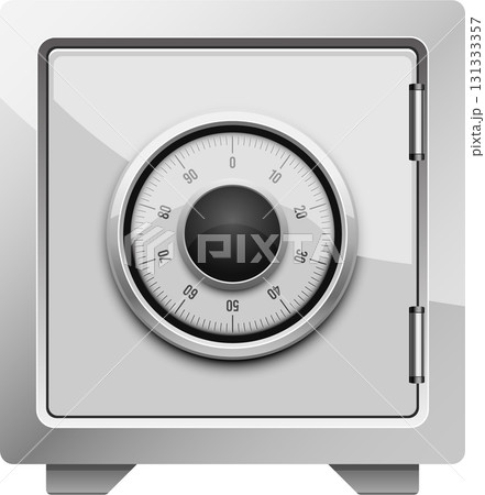 A sturdy and secure safe with a combination lock, designed for protecting valuable possessions. 131333357