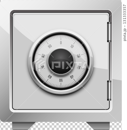 A sturdy and secure safe with a combination lock, designed for protecting valuable possessions. 131333357