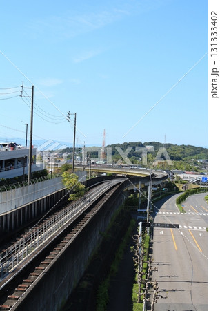 桃花台線の軌道線路を撮影しました。 桃花台線の軌道線路を撮影しました。 131333402