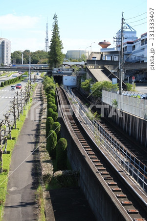 桃花台線の軌道線路を撮影しました。 桃花台線の軌道線路を撮影しました。 131333407