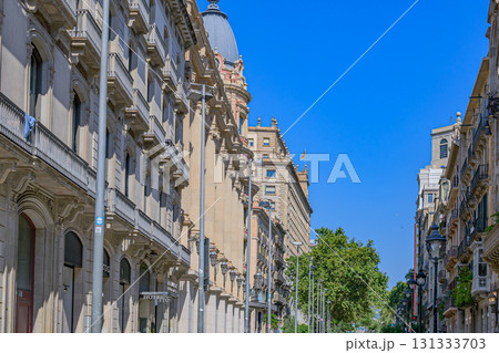 バルセロナ、快晴、真夏、スペイン バルセロナ、快晴、真夏、スペイン 131333703