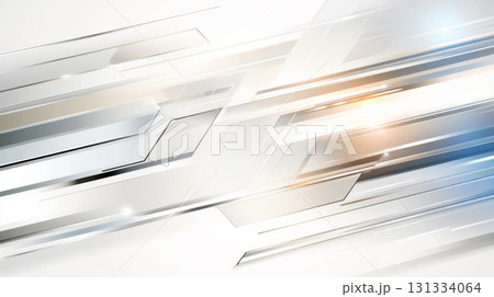 Abstract geometrical pattern with futuristic design and light hues, background 131334064