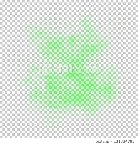 Dense green smoke texture on transparent background suitable for abstract backgrounds, posters, or visual effects Dense green smoke texture on transparent background suitable for abstract backgrounds, posters, or visual effects 131334793