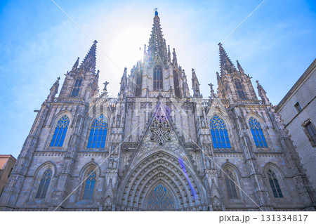 バルセロナ、街並み、歴史ある、真夏、スペイン バルセロナ、街並み、歴史ある、真夏、スペイン 131334817