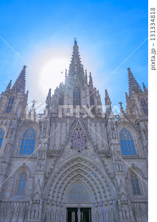 バルセロナ、街並み、歴史ある、真夏、スペイン バルセロナ、街並み、歴史ある、真夏、スペイン 131334818