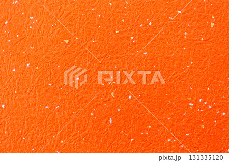 オレンジ色の無地の和紙 131335120