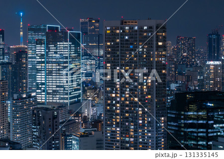 《東京都》東京都心・港区エリア都市夜景 《東京都》東京都心・港区エリア都市夜景 131335145